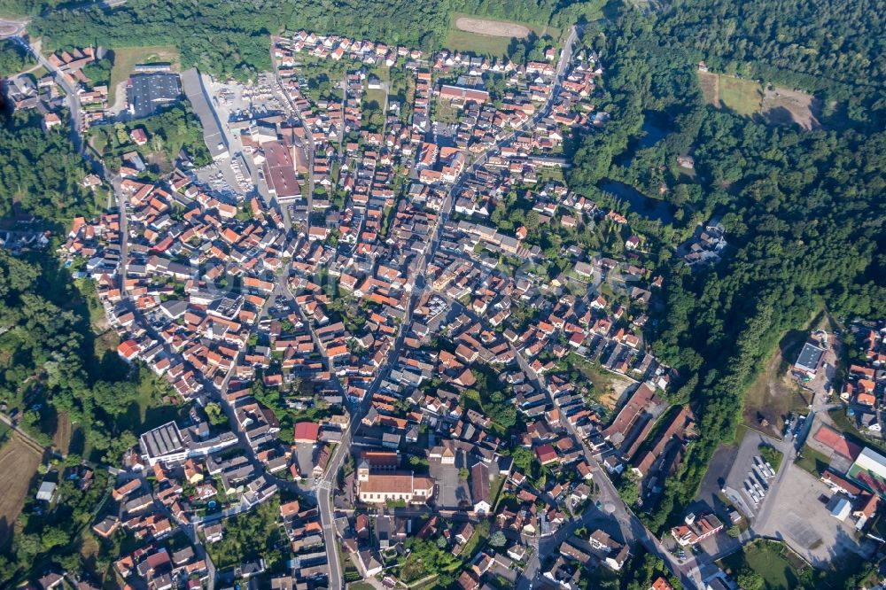Luftaufnahme Soufflenheim - Ortsansicht in Soufflenheim in Grand Est, Frankreich