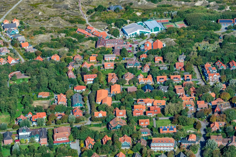 Luftbild Spiekeroog - Ortsansicht auf Spiekeroog im Bundesland Niedersachsen, Deutschland