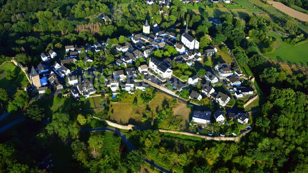 Stadt Blankenberg aus der Vogelperspektive: Ortsansicht in Stadt Blankenberg im Bundesland Nordrhein-Westfalen, Deutschland