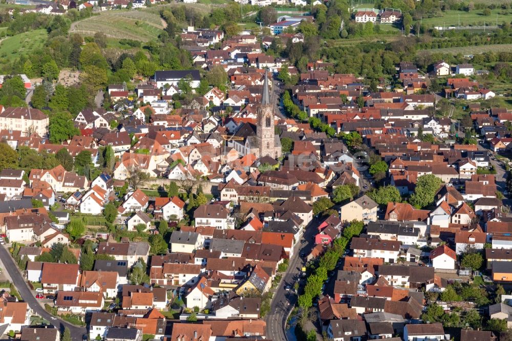Steinbach von oben - Ortsansicht in Steinbach im Bundesland Baden-Württemberg, Deutschland