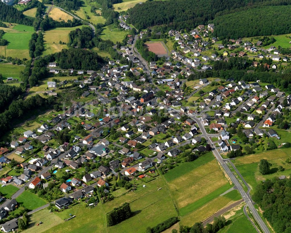 Steinebach aus der Vogelperspektive: Ortsansicht von Steinebach im Bundesland Rheinland-Pfalz