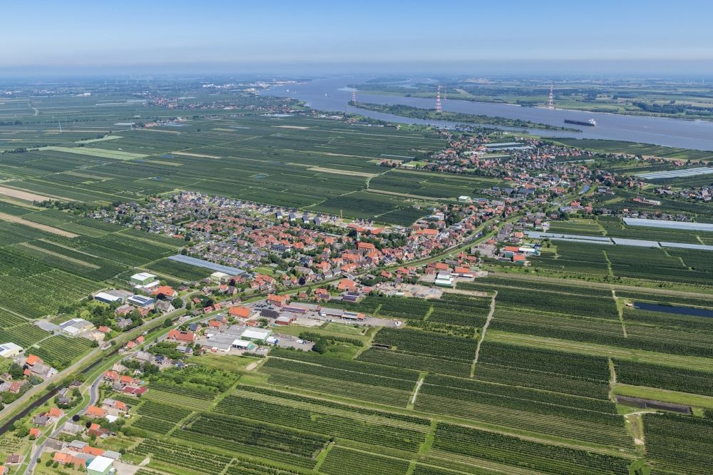 Luftaufnahme Steinkirchen - Ortsansicht Steinkirchen im Bundesland Niedersachsen, Deutschland