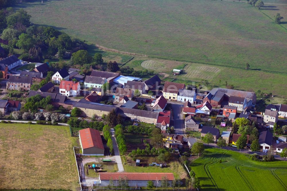 Luftbild Steutz - Ortsansicht in Steutz im Bundesland Sachsen-Anhalt, Deutschland