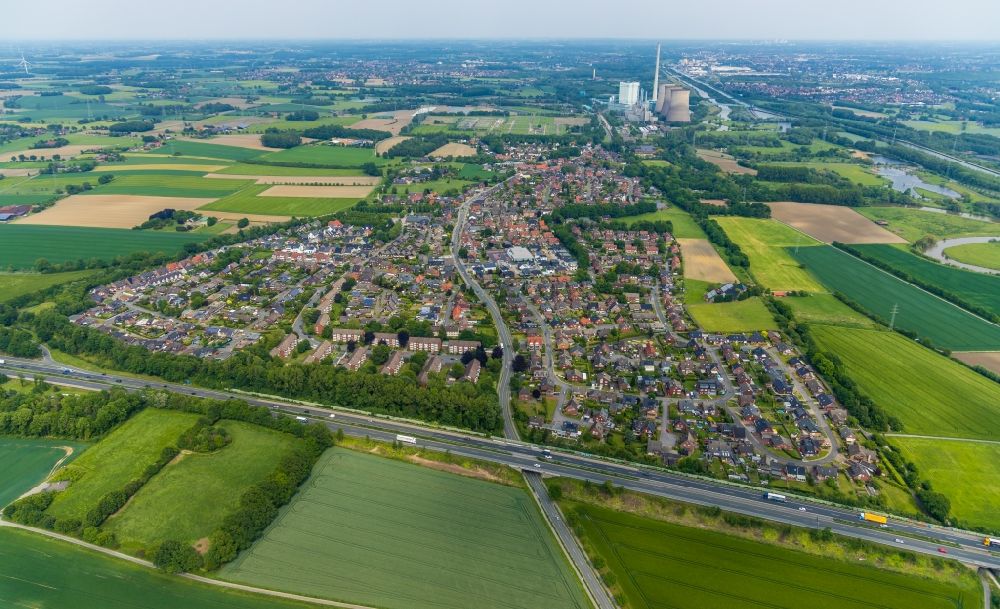 Stockum aus der Vogelperspektive: Ortsansicht in Stockum im Bundesland Nordrhein-Westfalen, Deutschland