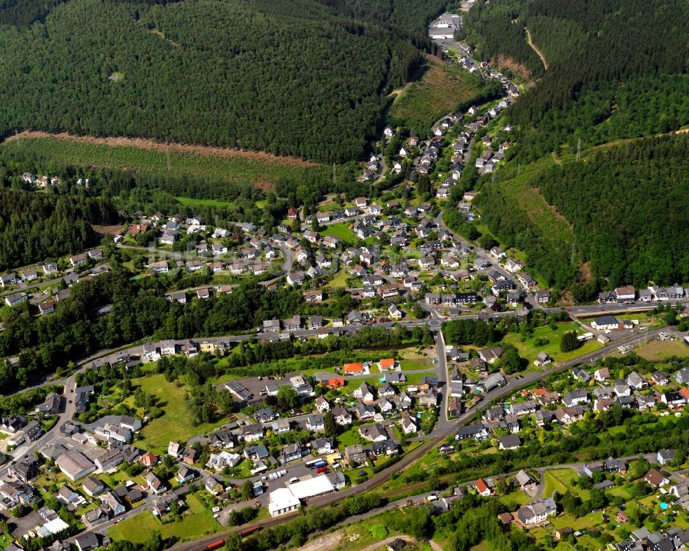 Neunkirchen von oben - Ortsansicht von Struthütten in Neunkirchen im Bundesland Nordrhein-Westfalen