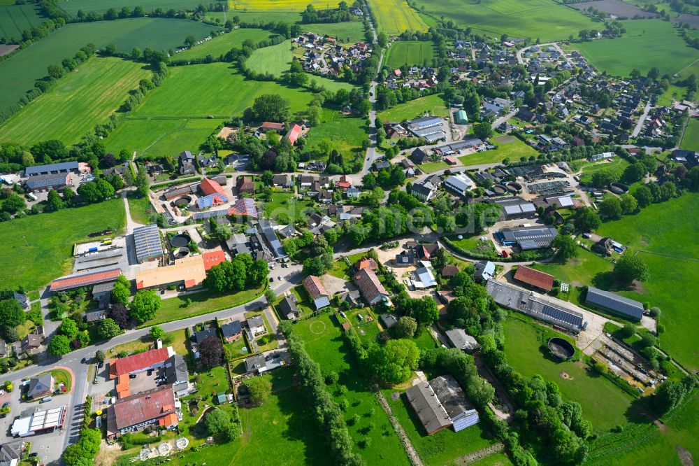 Luftaufnahme Stuvenborn - Ortsansicht in Stuvenborn im Bundesland Schleswig-Holstein, Deutschland
