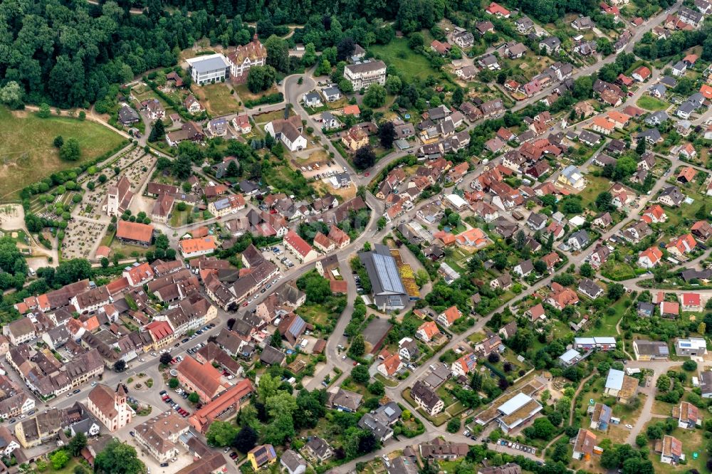 Luftbild Sulzburg - Ortsansicht in Sulzburg im Bundesland Baden-Württemberg, Deutschland