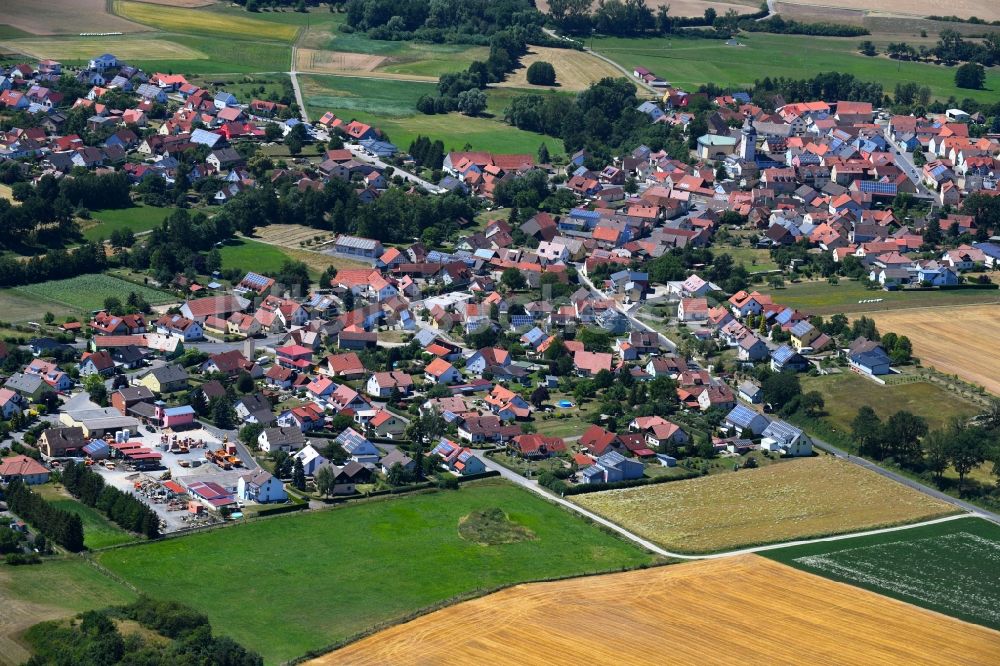Sulzfeld von oben - Ortsansicht in Sulzfeld im Bundesland Bayern, Deutschland
