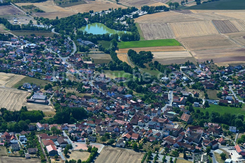 Sulzfeld aus der Vogelperspektive: Ortsansicht in Sulzfeld im Bundesland Bayern, Deutschland