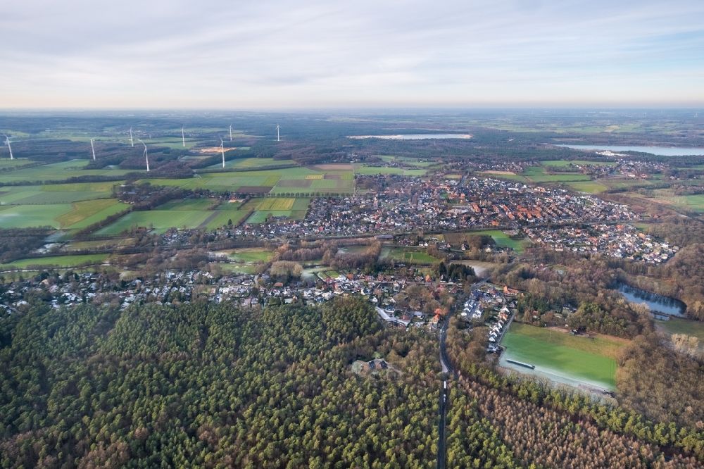 Sythen aus der Vogelperspektive: Ortsansicht in Sythen im Bundesland Nordrhein-Westfalen, Deutschland