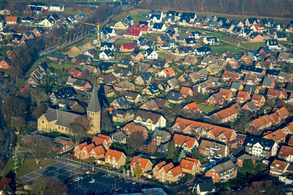 Sythen von oben - Ortsansicht in Sythen im Bundesland Nordrhein-Westfalen, Deutschland