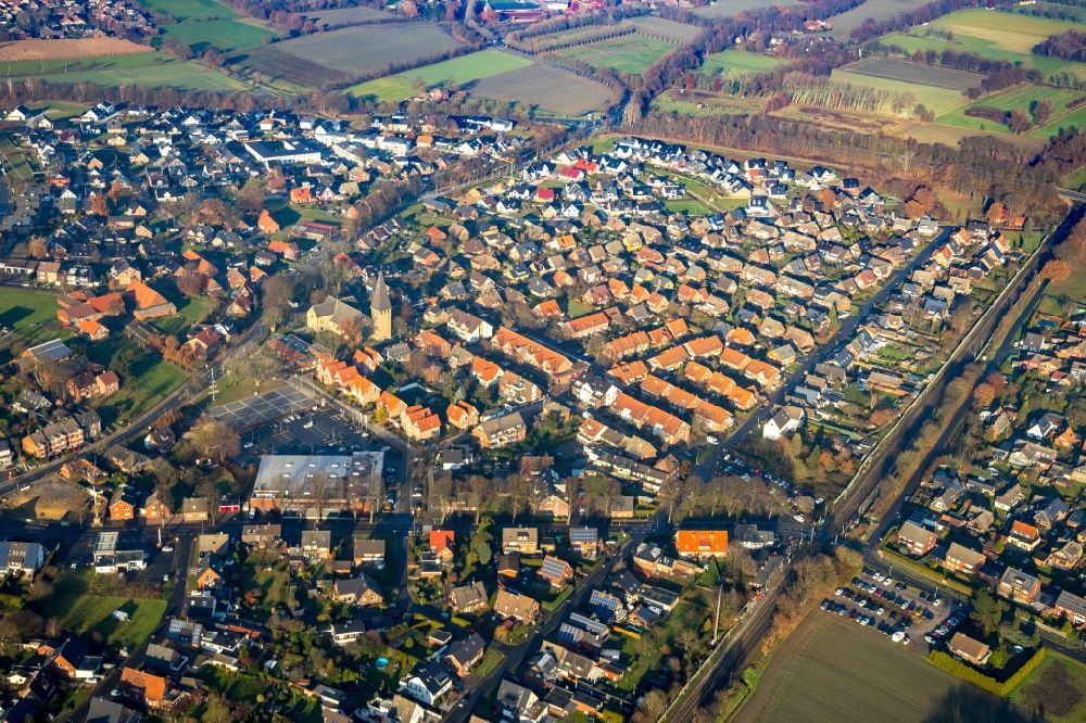 Luftbild Sythen - Ortsansicht in Sythen im Bundesland Nordrhein-Westfalen, Deutschland