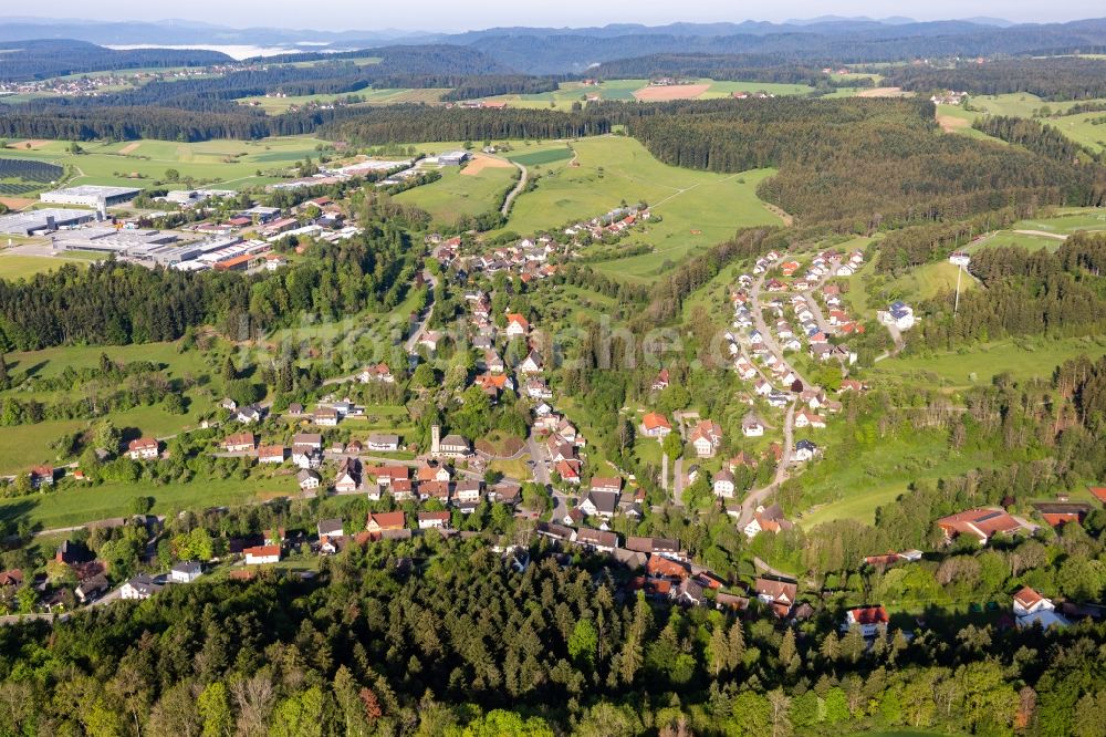 Betzweiler von oben - Ortsansicht im Talbereich in Betzweiler im Bundesland Baden-Württemberg, Deutschland