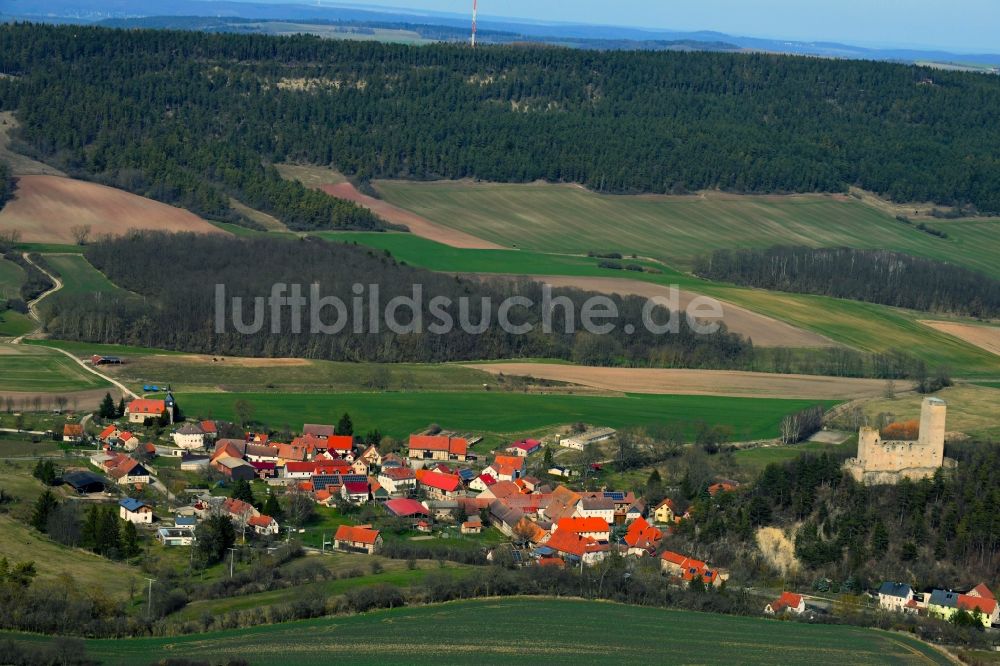 Luftaufnahme Ehrenstein - Ortsansicht im Talbereich in Ehrenstein im Bundesland Thüringen, Deutschland