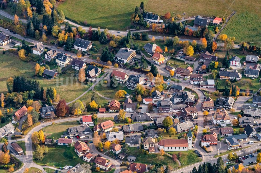 Luftbild Altglashütten - Ortsansicht im Talbereich in Falkau Altglashütten im Schwarzwald im Bundesland Baden-Württemberg, Deutschland