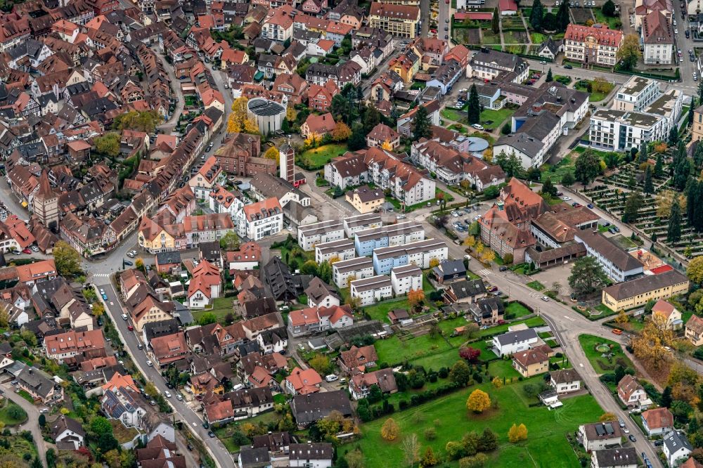 Luftbild Gengenbach - Ortsansicht im Talbereich in Gengenbach im Bundesland Baden-Württemberg, Deutschland
