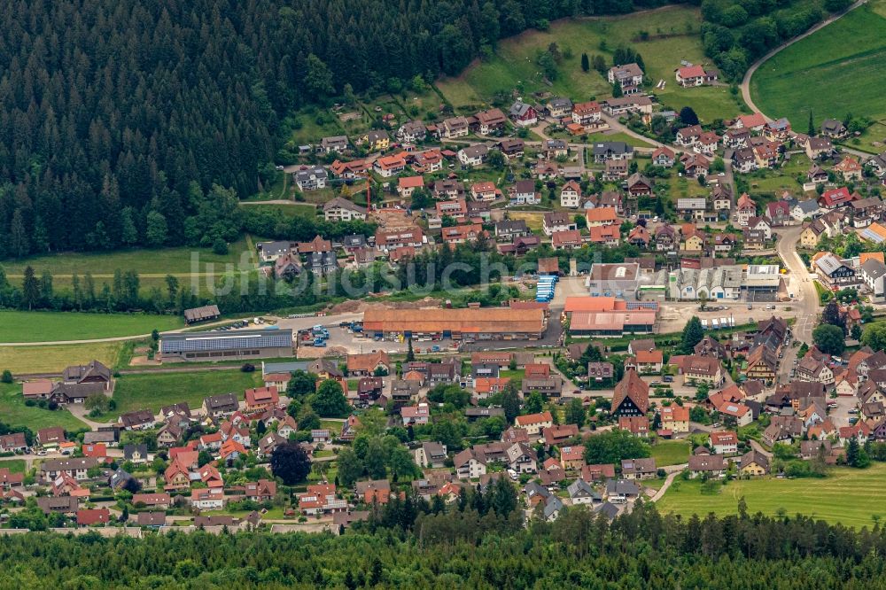 Klosterreichenbach von oben - Ortsansicht im Talbereich in Klosterreichenbach im Bundesland Baden-Württemberg, Deutschland