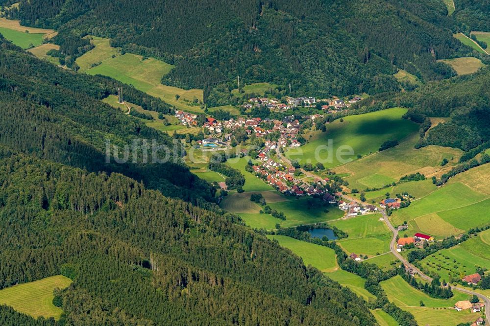 Luftbild Oberprechtal - Ortsansicht im Talbereich in Oberprechtal im Bundesland Baden-Württemberg, Deutschland