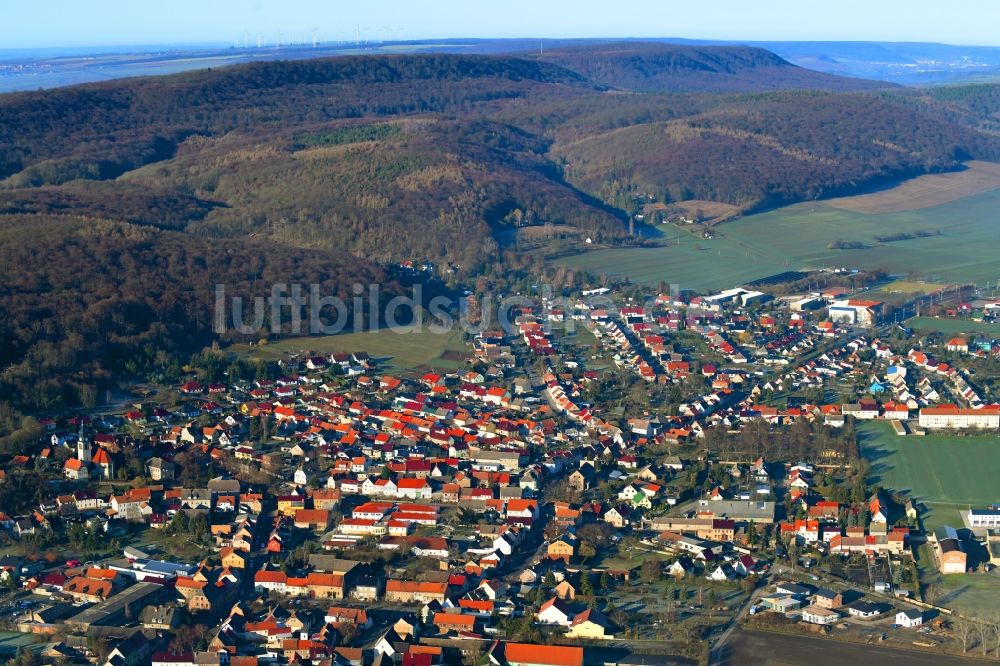 Luftaufnahme Oldisleben - Ortsansicht im Talbereich in Oldisleben im Bundesland Thüringen, Deutschland