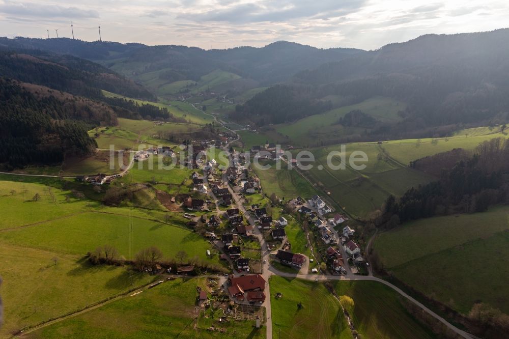Prinzbach aus der Vogelperspektive: Ortsansicht im Talbereich in Prinzbach im Bundesland Baden-Württemberg, Deutschland