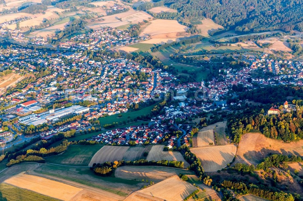 Luftbild Reichelsheim (Odenwald) - Ortsansicht im Talbereich in Reichelsheim (Odenwald) im Bundesland Hessen, Deutschland