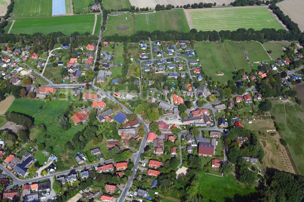 Luftaufnahme Tangendorf - Ortsansicht in Tangendorf im Bundesland Niedersachsen, Deutschland
