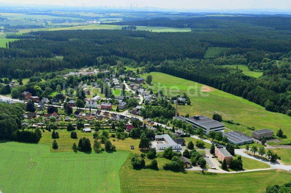 Luftaufnahme Tanna - Ortsansicht in Tanna im Bundesland Thüringen, Deutschland