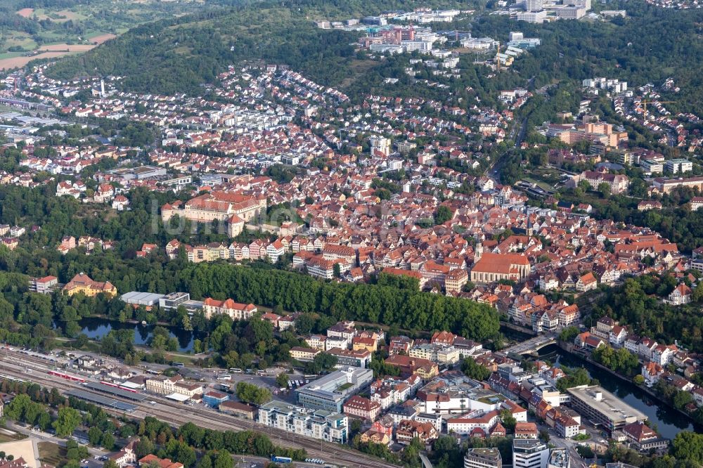 Luftaufnahme Tübingen - Ortsansicht in Tübingen im Bundesland Baden-Württemberg, Deutschland