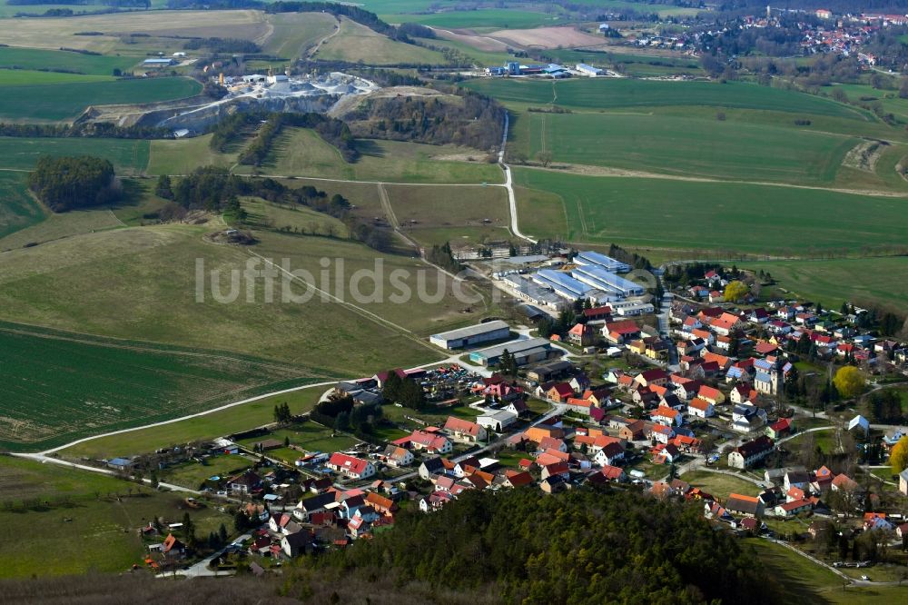 Thangelstedt von oben - Ortsansicht von Thangelstedt im Bundesland Thüringen, Deutschland