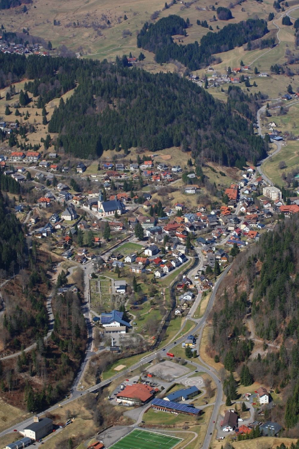 Luftbild Todtmoos - Ortsansicht von Todtmoos im Bundesland Baden-Württemberg, Deutschland