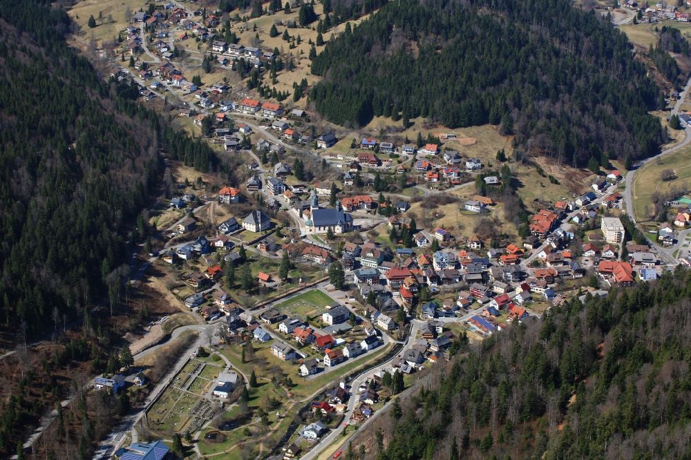 Luftaufnahme Todtmoos - Ortsansicht von Todtmoos im Bundesland Baden-Württemberg, Deutschland