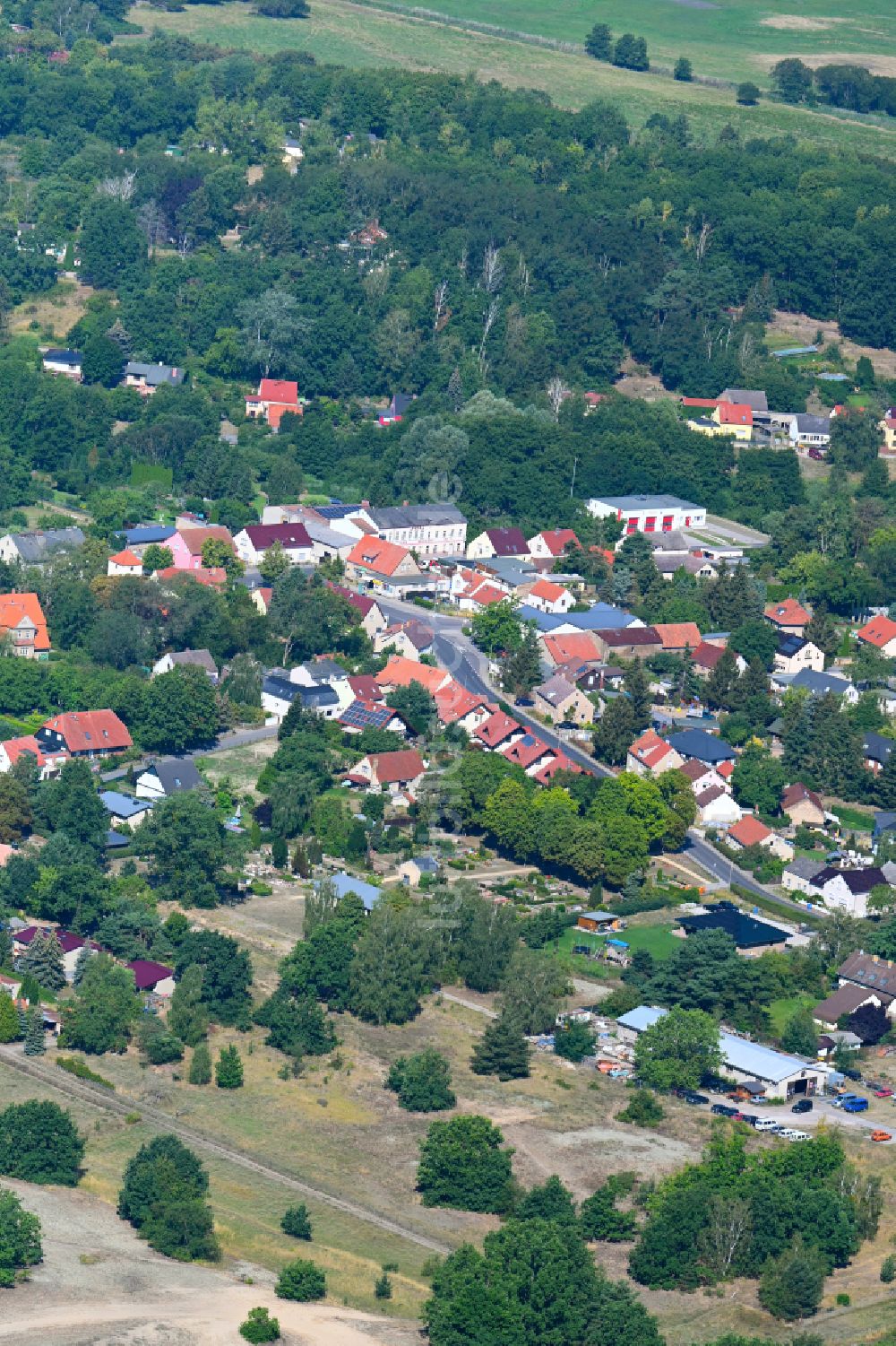 Luftbild Töplitz - Ortsansicht in Töplitz im Bundesland Brandenburg, Deutschland