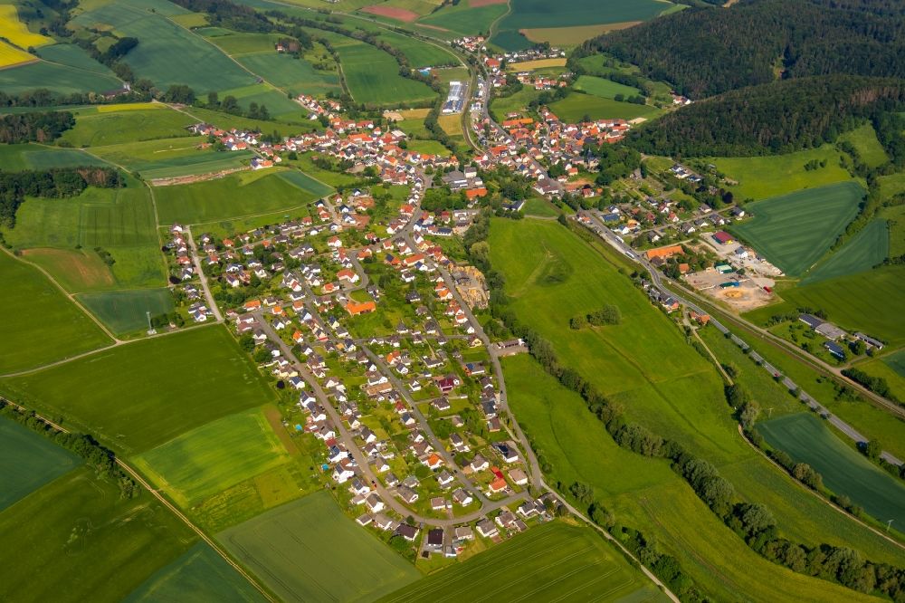 Luftbild Twiste - Ortsansicht in Twiste im Bundesland Hessen, Deutschland