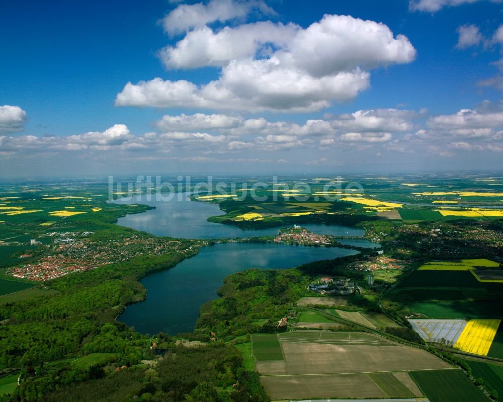 Ratzeburg von oben - Ortsansicht am Uferbereich des Ratzeburger See in Ratzeburg im Bundesland Schleswig-Holstein, Deutschland