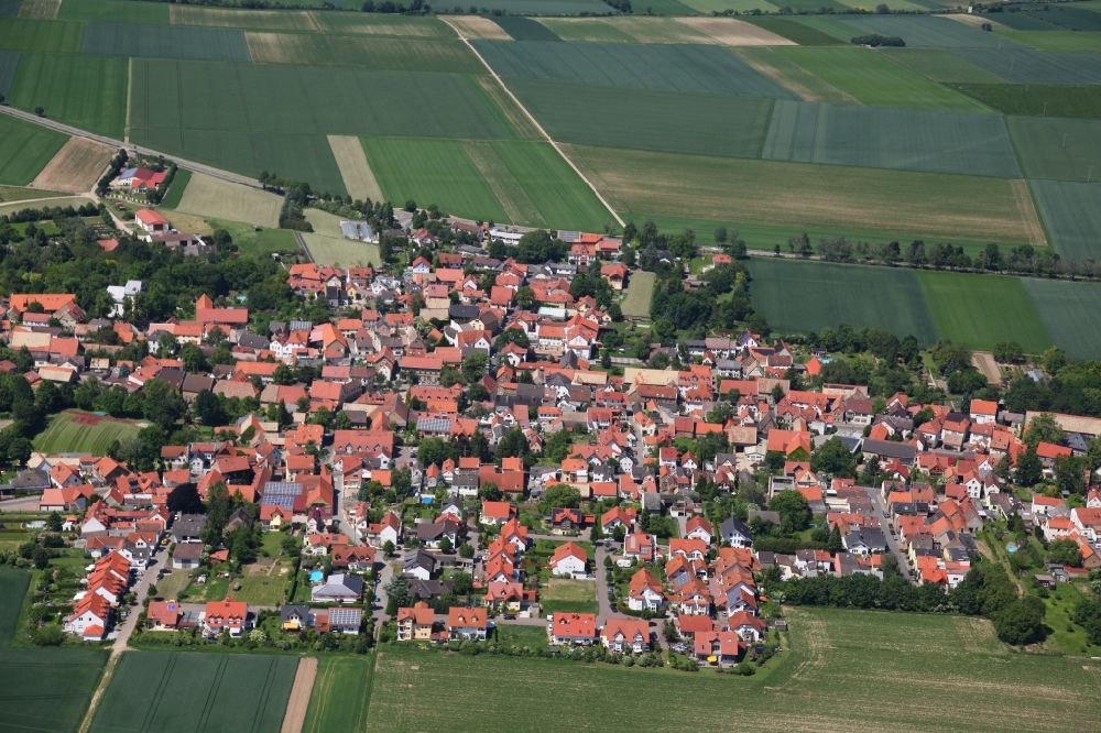 Undenheim von oben - Ortsansicht von Undenheim im Bundesland Rheinland-Pfalz