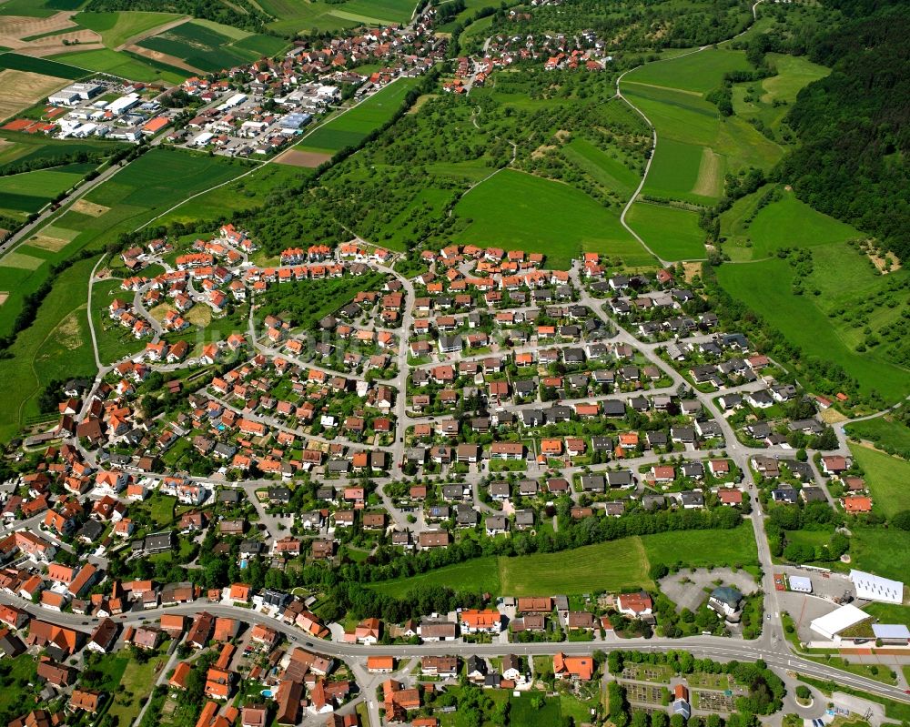 Luftbild Unterbrüden - Ortsansicht in Unterbrüden im Bundesland Baden-Württemberg, Deutschland