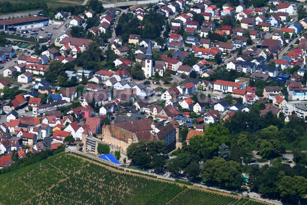 Untergruppenbach von oben - Ortsansicht in Untergruppenbach im Bundesland Baden-Württemberg, Deutschland