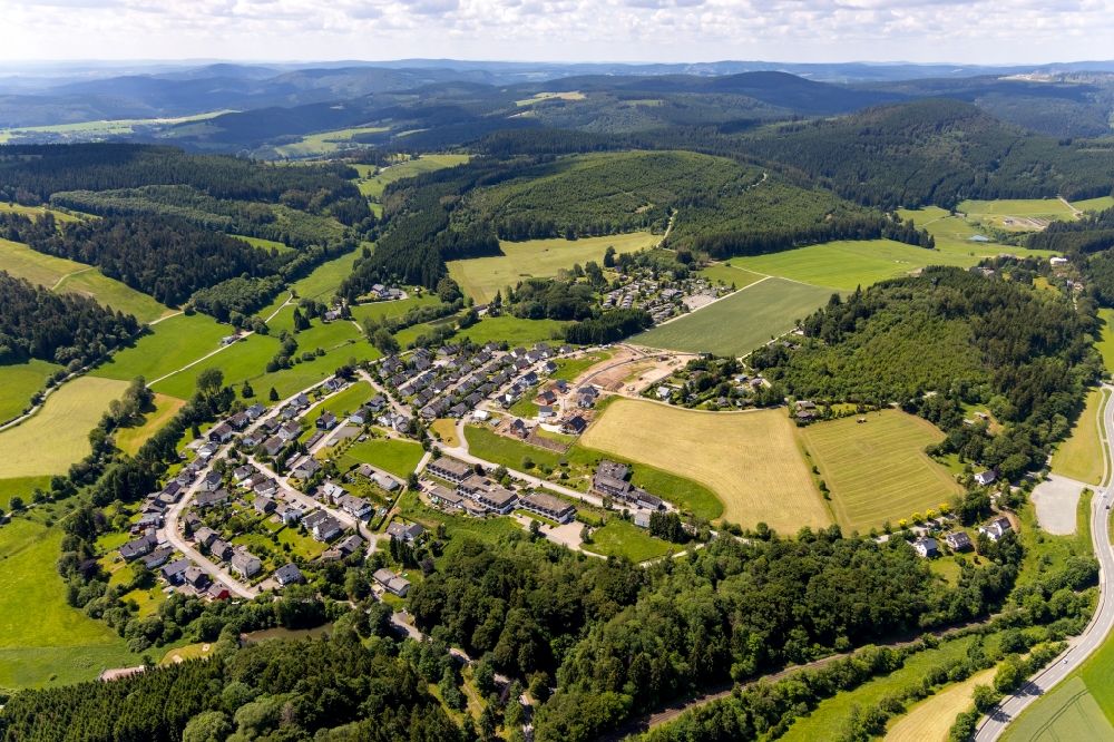 Luftbild Usseln - Ortsansicht in Usseln im Bundesland Hessen, Deutschland