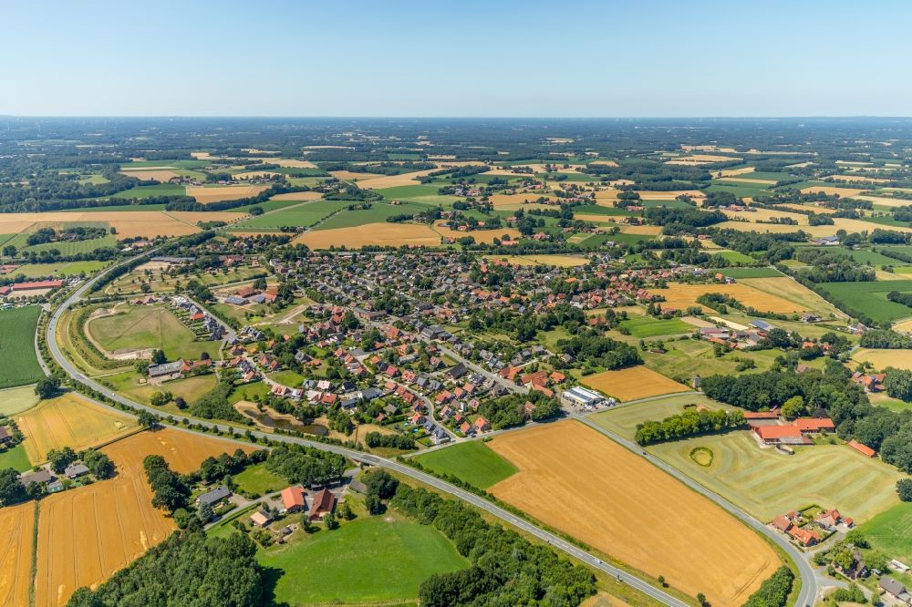 Luftaufnahme Vadrup - Ortsansicht in Vadrup im Bundesland Nordrhein-Westfalen, Deutschland
