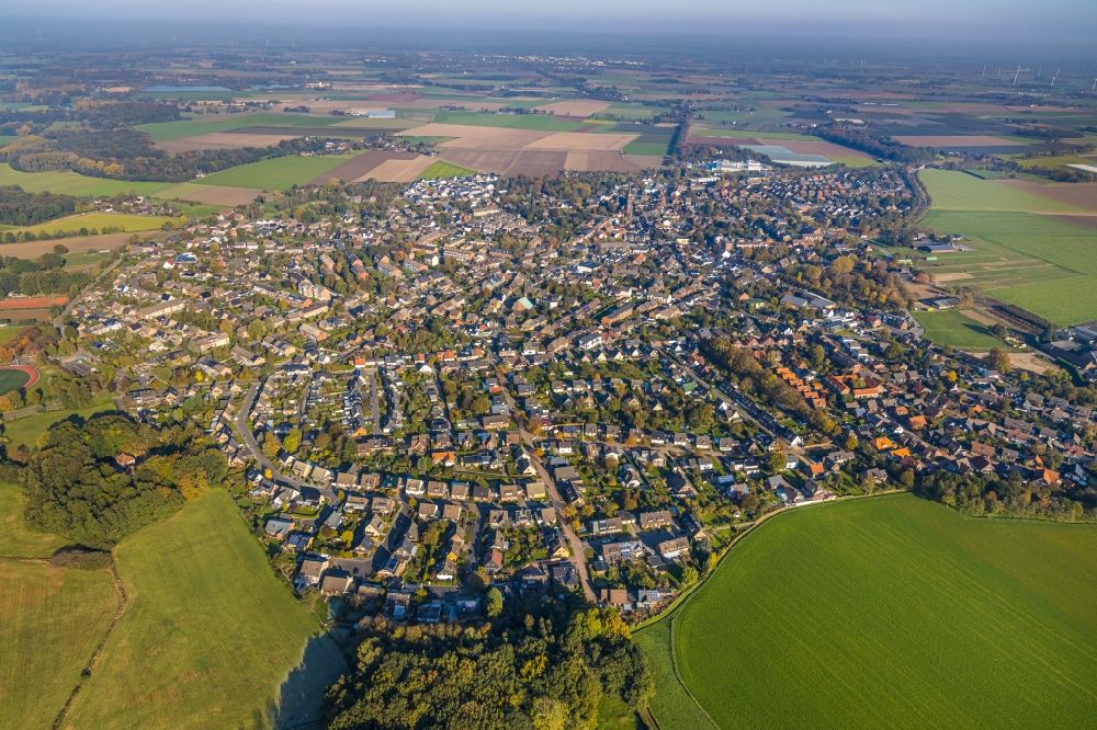 Vorst aus der Vogelperspektive: Ortsansicht in Vorst im Bundesland Nordrhein-Westfalen, Deutschland