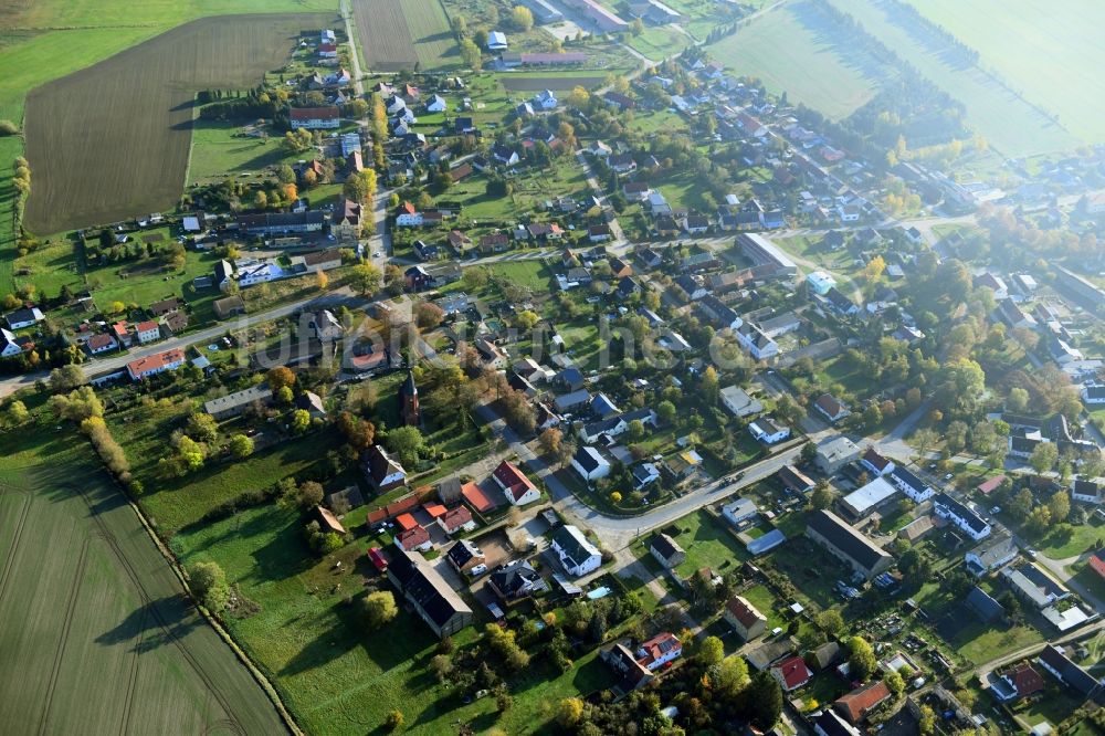 Luftbild Wachow - Ortsansicht in Wachow im Bundesland Brandenburg, Deutschland