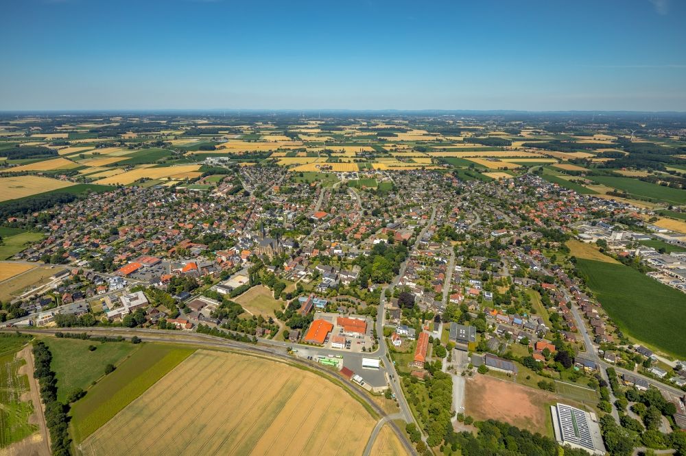 Luftaufnahme Wadersloh - Ortsansicht in Wadersloh im Bundesland Nordrhein-Westfalen, Deutschland