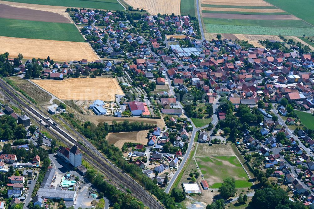Waigolshausen von oben - Ortsansicht in Waigolshausen im Bundesland Bayern, Deutschland