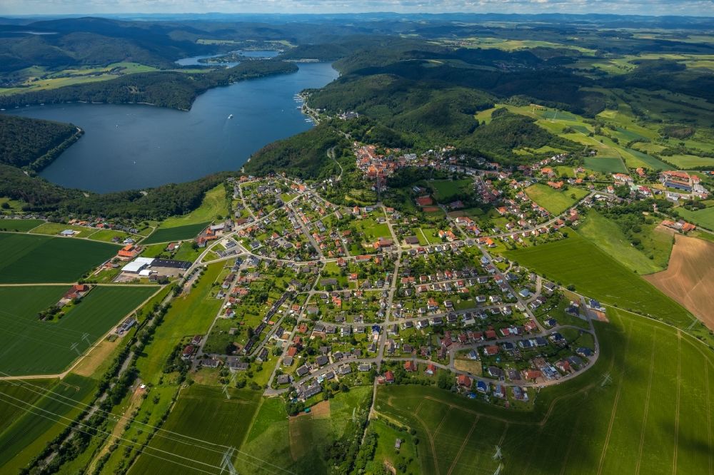 Luftbild Waldeck - Ortsansicht in Waldeck im Bundesland Hessen, Deutschland