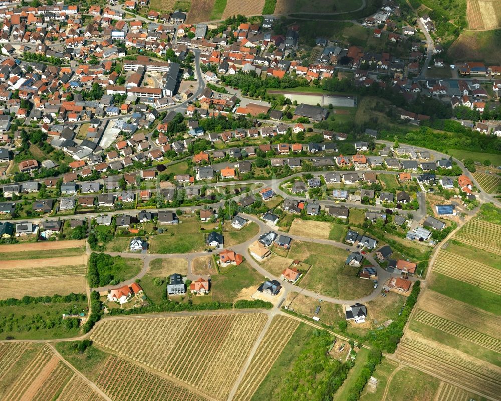 Luftaufnahme Wallhausen - Ortsansicht von Wallhausen im Bundesland Rheinland-Pfalz