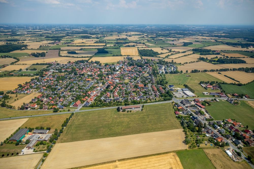 Luftaufnahme Walstedde - Ortsansicht in Walstedde im Bundesland Nordrhein-Westfalen, Deutschland