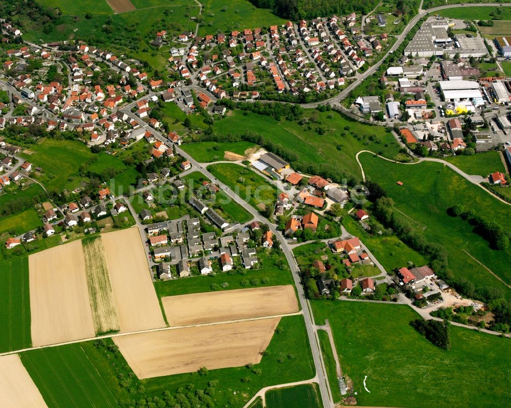 Wangen von oben - Ortsansicht in Wangen im Bundesland Baden-Württemberg, Deutschland