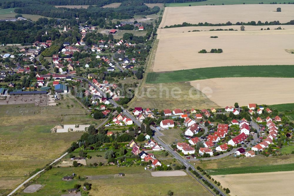 Luftbild Wansdorf - Ortsansicht in Wansdorf im Bundesland Brandenburg, Deutschland