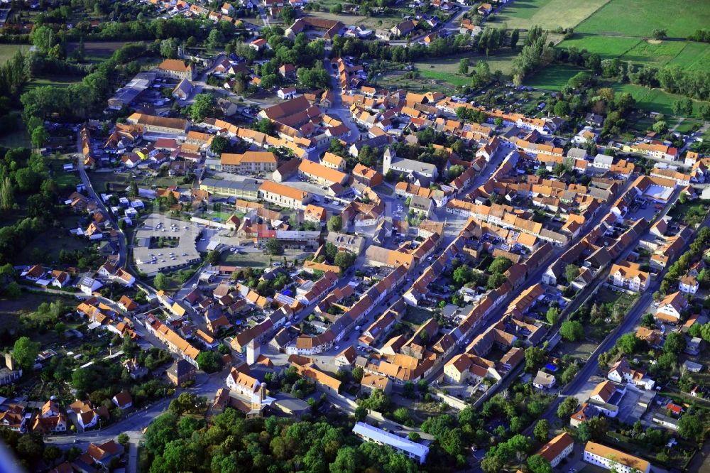 Luftbild Wegeleben - Ortsansicht in Wegeleben im Bundesland Sachsen-Anhalt, Deutschland