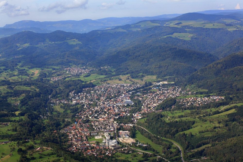 Luftaufnahme Wehr - Ortsansicht von Wehr im Bundesland Baden-Württemberg